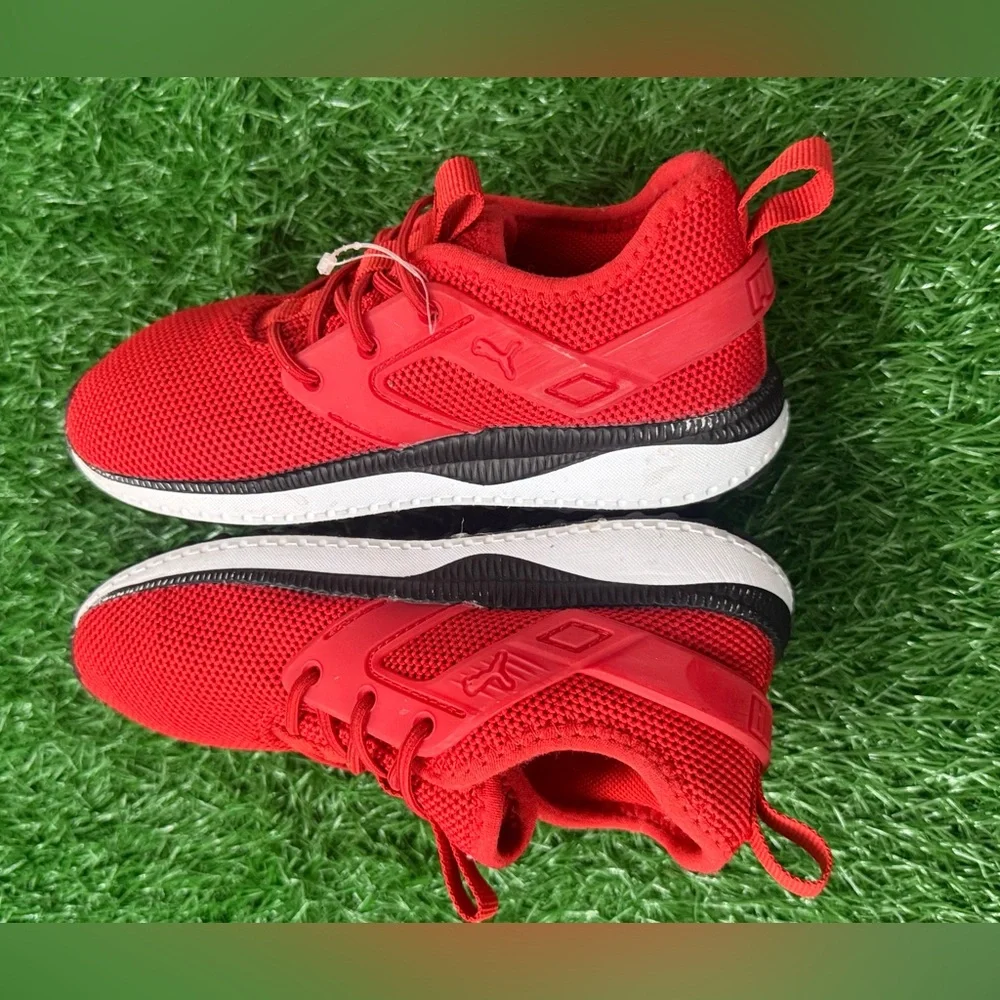 Puma 381758-02 Pacer Next Excel Red Mesh Low Top‎ Sneaker Toddler sz 10c_5